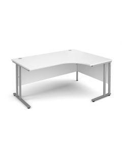 Classmates Right Hand Crescent Desk - White