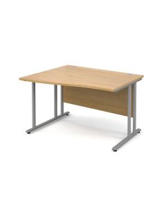 Classmates Left Hand Wave Desk - 1600mm - Beech