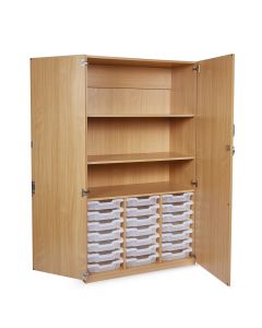 GALT 21 Tray Unit With Full Lockable Doors - Clear