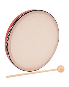 Hand Drum and Beater - Wood