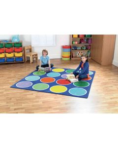 Rainbow Circle Placement Carpet