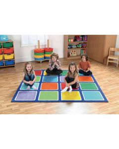 Rainbow Square Placement Carpet