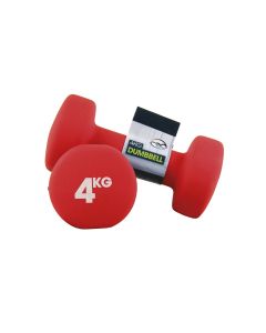 Fitness Mad Neoprene Dumbbells - 4kg - Red - Pair