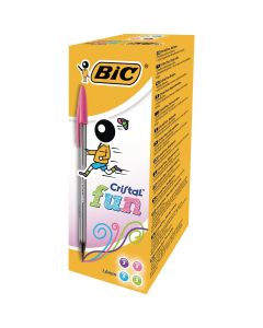 BIC Cristal Fun Ballpoint Pen Assorted - Pack of 20