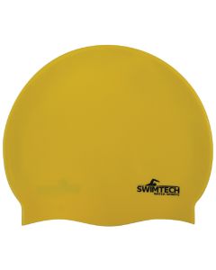 Swimtech Silicone Swim Cap - Yellow