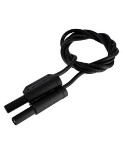 Plug Leads Safety Type With Rigid Sleeve - Black
