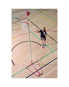 Harrod Sport Wheel Away Netball Post - Pink - Pair