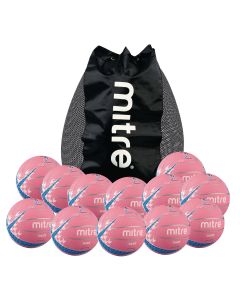 Mitre Oasis Netball - Size 5 - Pink - Pack of 12