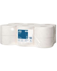 Tork Mini Jumbo Toilet Roll 2&frac14;in Core - 2 Ply