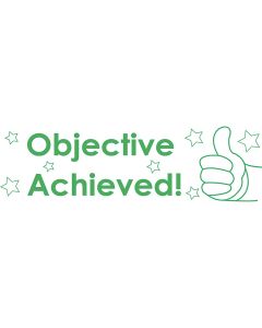 Xstamper 3 in 1 Stamper - Objective Achieved Teacher Assessed and Target Achieved