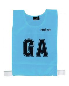 Mitre Netball Bib - Size 10-18 - Pack of 7 - Sky Blue