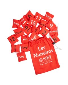 French Number Beanbags - Pack of 20