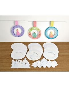 Embossed Wreaths - Pack of 30