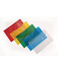 Classmates Popper Wallet Foolscap Assorted - Pack of 5