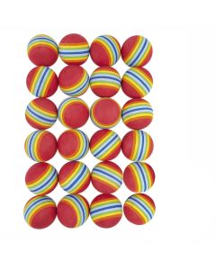 Rainbow Foam Balls - 63mm - Assorted - Pack of 24