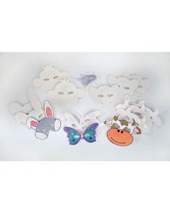 Animal Masks - Pack of 16