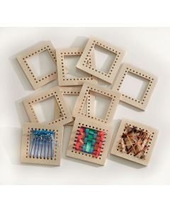 Wooden Weaving Squares - Pack of 10