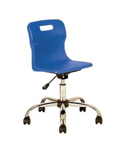 Titan Swivel Chairs - Junior - Castors - Blue
