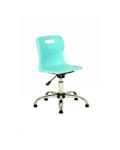 Titan Senior Swivel Chair with Glides - Blue