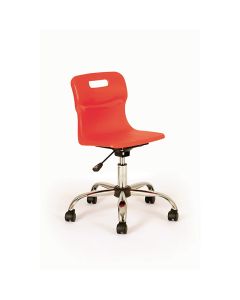 Titan Swivel Chairs - Junior - Castors - Red
