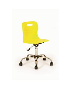 Titan Swivel Chairs - Junior - Castors - Yellow