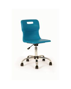 Titan Swivel Chairs - Senior - Castors - Charcoal