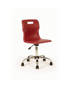 Titan Swivel Chairs - Senior - Castors - Sky Blue
