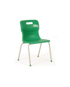 Titan 4 Leg Chairs - Size 6 Age 14+ - Green