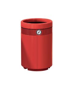 Monarch Litter Bin - Economy - Red