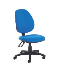 High Back Operator chair - No Arms - Blue
