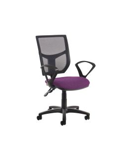 Altino High Back Operator's Chair - Fixed Arms - Purple