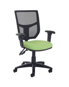 Altino High Back Operator's Chair - Adjustable Arms - Green