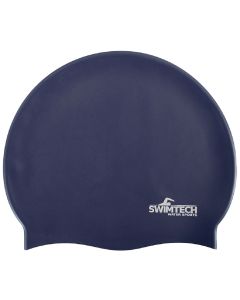 Swimtech Silicone Swim Cap - Navy Blue