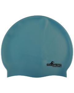 Swimtech Silicone Swim Cap - Sky Blue