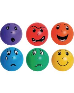 Emotion Face Balls - Assorted - Pack of 6