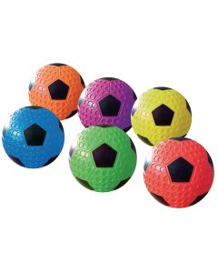 Dimple Soccer Balls - Assorted - Pack of 6