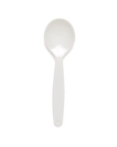 Harfield Polycarb Spoons - White - Pack of 10