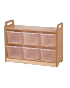 Millhouse Display Unit With Mirror With Clear Tubs