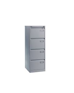 Bisley 4 Drawer Filing Cabinet Silver