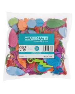 Classmates Glitter Foam Shapes - Pack of 320