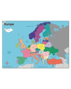 Simple Map of Europe