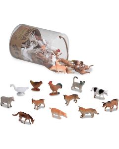 Terra by Battat Miniature Farm Animals in a Tube - Pack of 60