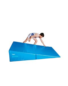 Beemat Folding Gymnastic Incline Wedge - Sky