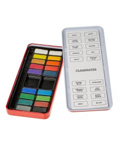 Classmates Watercolour Paint in 18 Assorted Colours - Pan Set