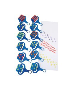 Patterned Rollers - Pack of 12