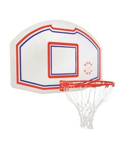 Sureshot Basketball Backboard And Ring Set - White/Red/Blue