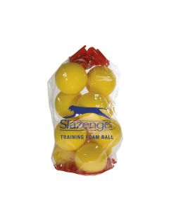 Slazenger Training Foam Ball - Yellow - Pack of 12