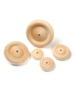 Turned Wheels - 60mm - Pack of 100