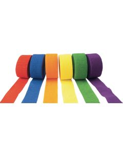Crepe Paper Streamers - Brights - Pack of 6