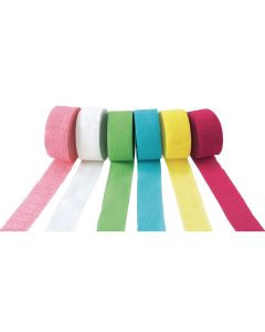 Pastel Crepe Paper Streamers - Pastels - Pack of 6